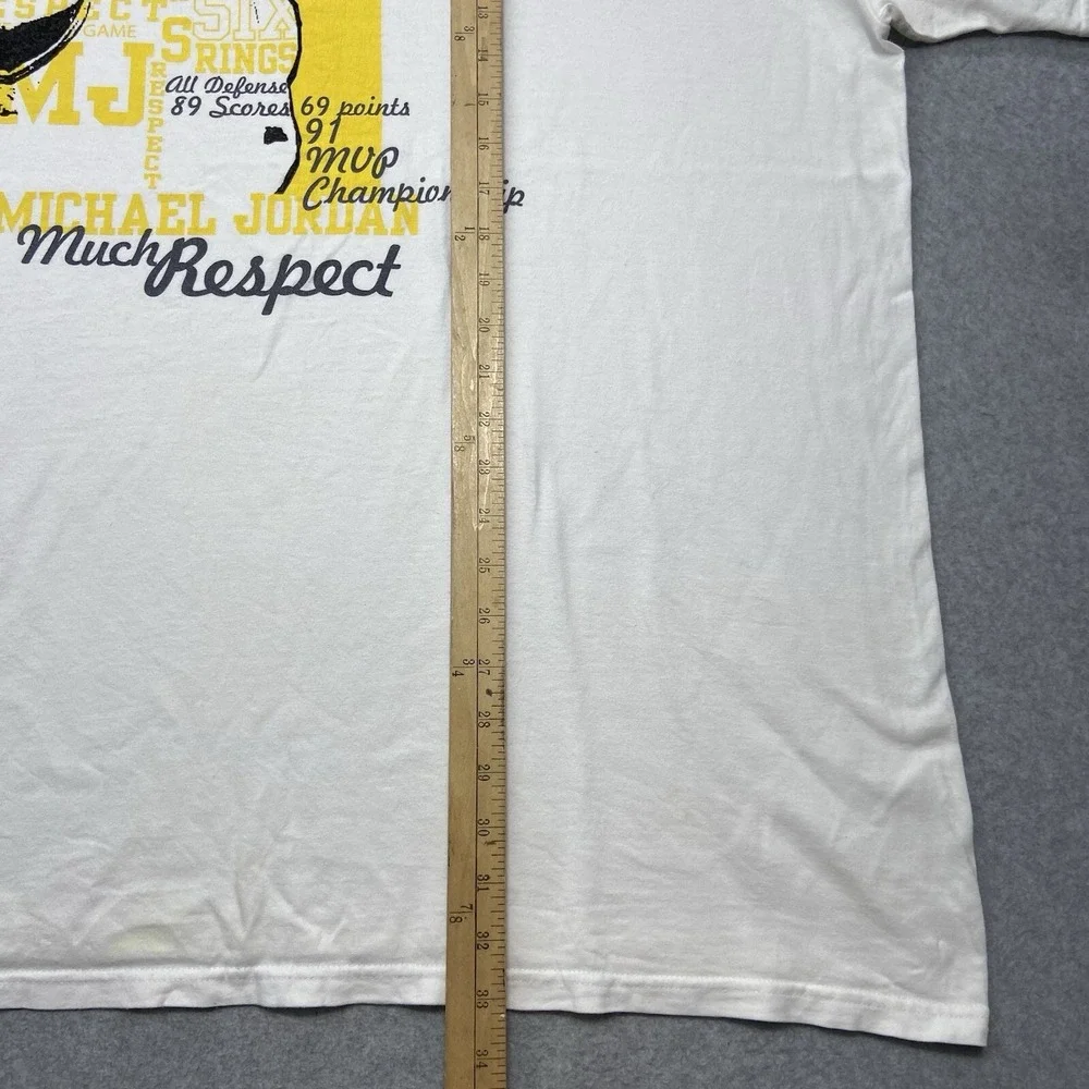 Jordan Michael Jordan Much Respect TShirt 3XL Mens White Graphic Wildfire Back‎
